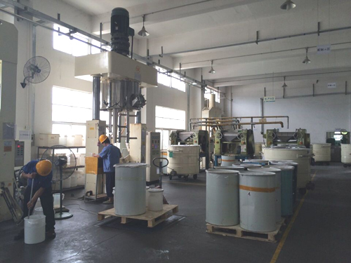 康利邦硅膠背貼雙面膠背膠水廠家生產(chǎn)車間 康利邦硅膠背貼雙面膠背膠水廠家生產(chǎn)車間