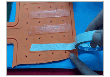 硅膠粘雙面膠操作方法1